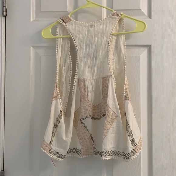 Anthropologie embellished cream vest! - Picture 4 of 4